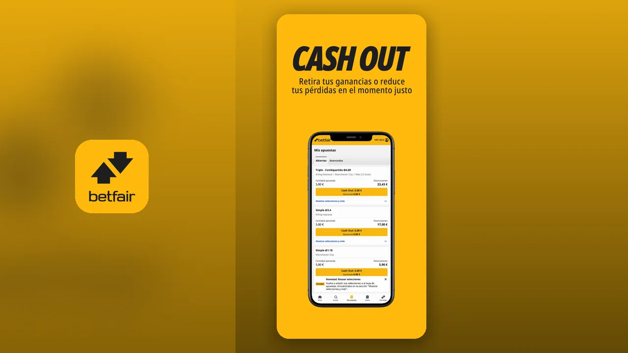 Captura oficial de la app de Betfair en la App Store española