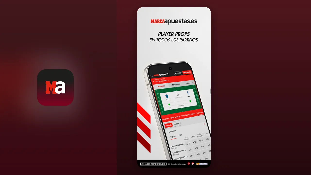 Captura oficial de la app de Marca Apuestas en la App Store española